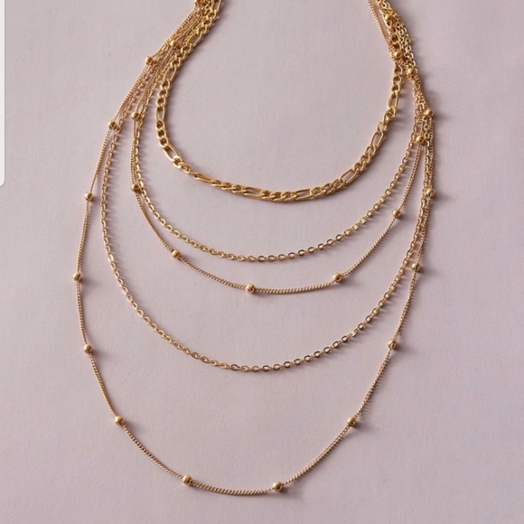 *Kat* Layered Chain necklace - Picture 3 of 4